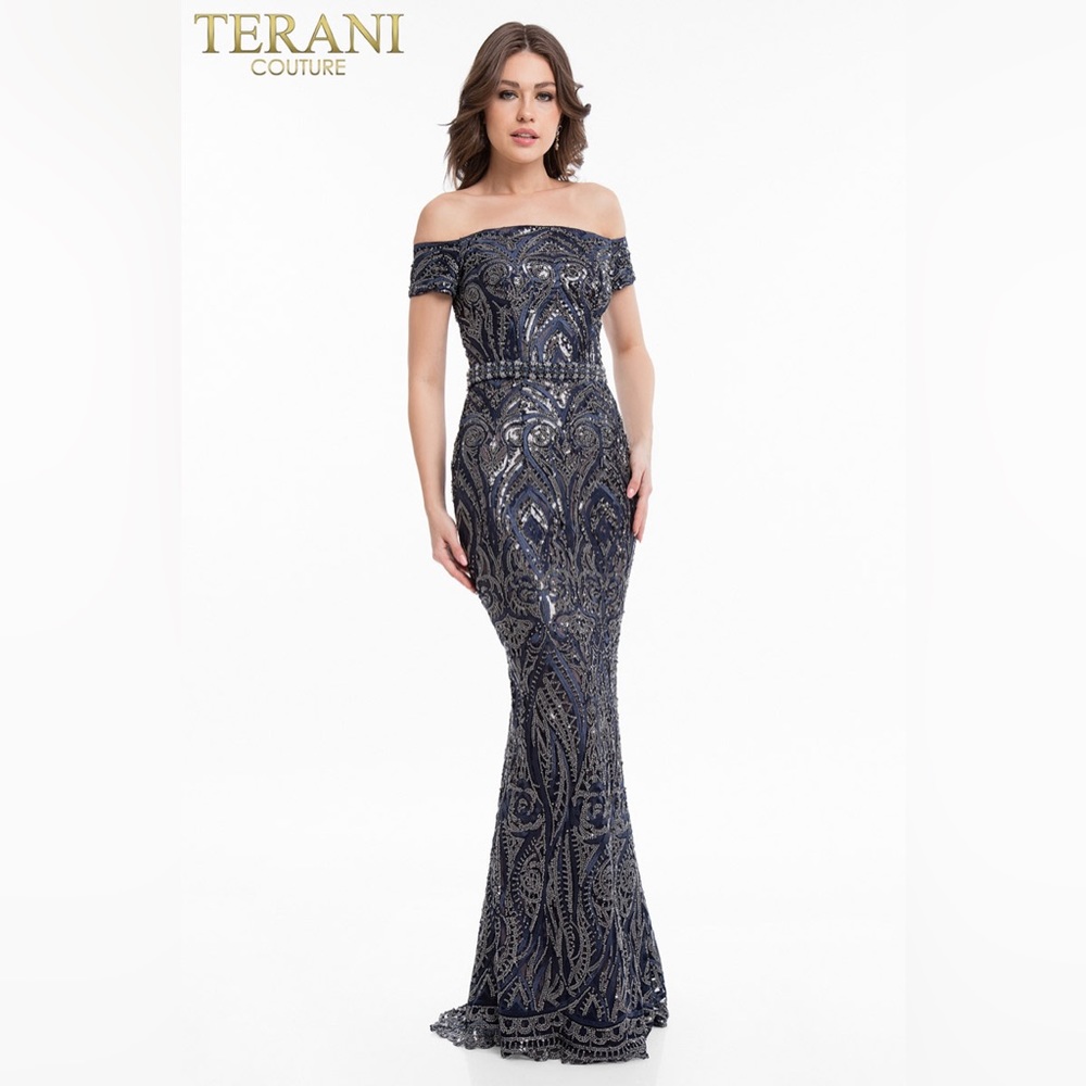 Terani Couture Navy dress